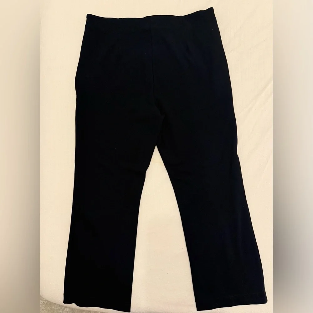 Like New LOFT Black Ponte Straight Pants with front seam, size XL - Picture 6 of 6
